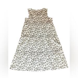 Bua Bua Dress Tiered Sleeveless Midi Animal Print Size XXL